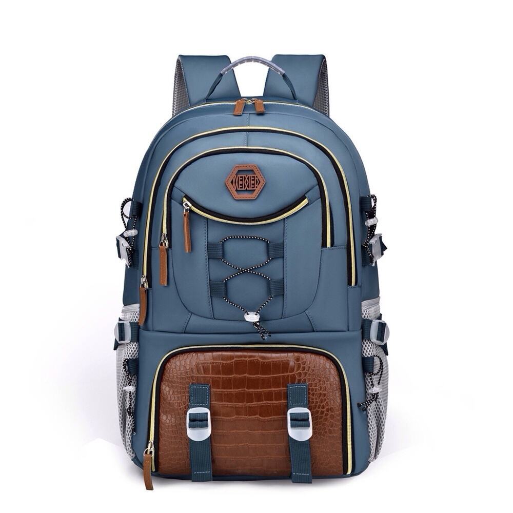 Unbranded Oxford Cloth Backpack Black Casual Travel School Bag NWT